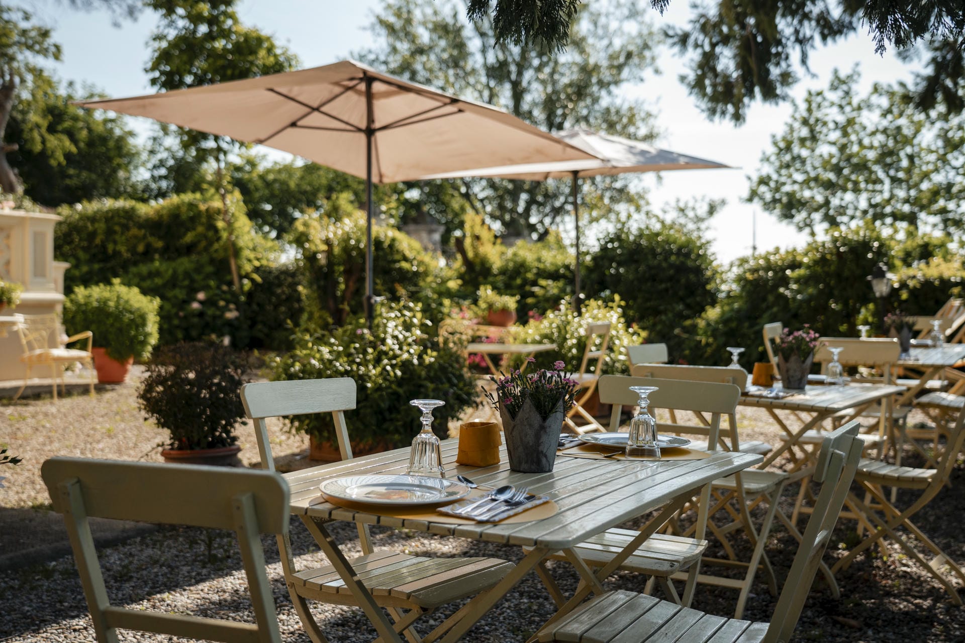The garden at Villa La Moresca